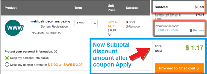 Godaddy Discount Coupon Code