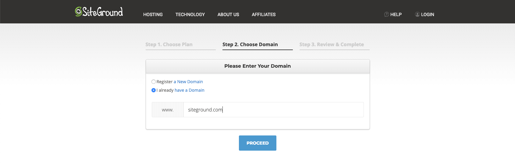 step2- Choosing Domain